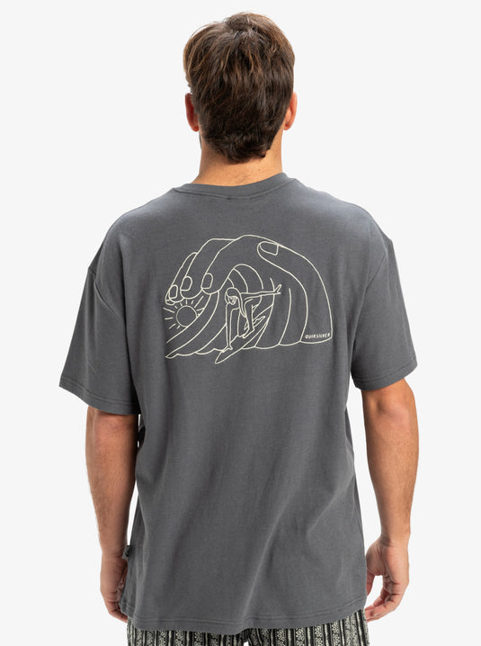 Quiksilver Men's CL Freedom Swell T-Shirt Iron Gate EQYZT08027-KZM0