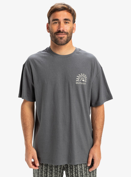 Quiksilver Men's CL Freedom Swell T-Shirt Iron Gate EQYZT08027-KZM0