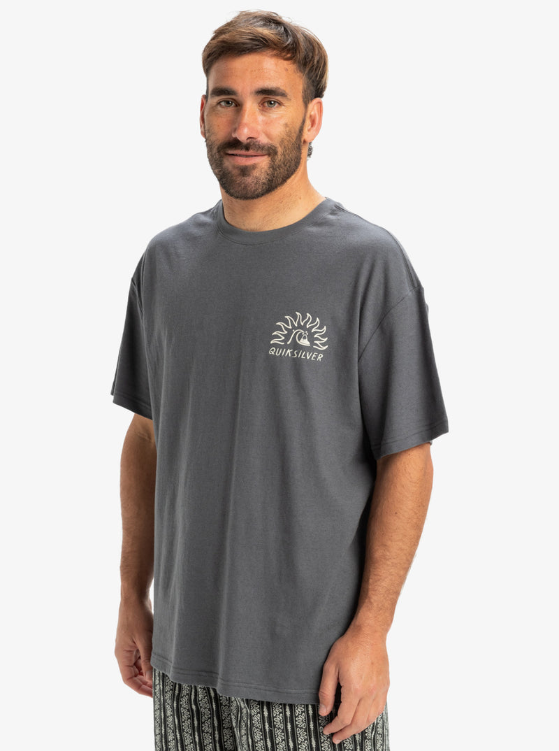 Load image into Gallery viewer, Quiksilver Men&#39;s CL Freedom Swell T-Shirt Iron Gate EQYZT08027-KZM0
