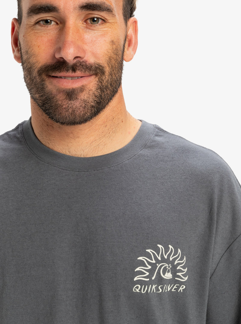 Load image into Gallery viewer, Quiksilver Men&#39;s CL Freedom Swell T-Shirt Iron Gate EQYZT08027-KZM0
