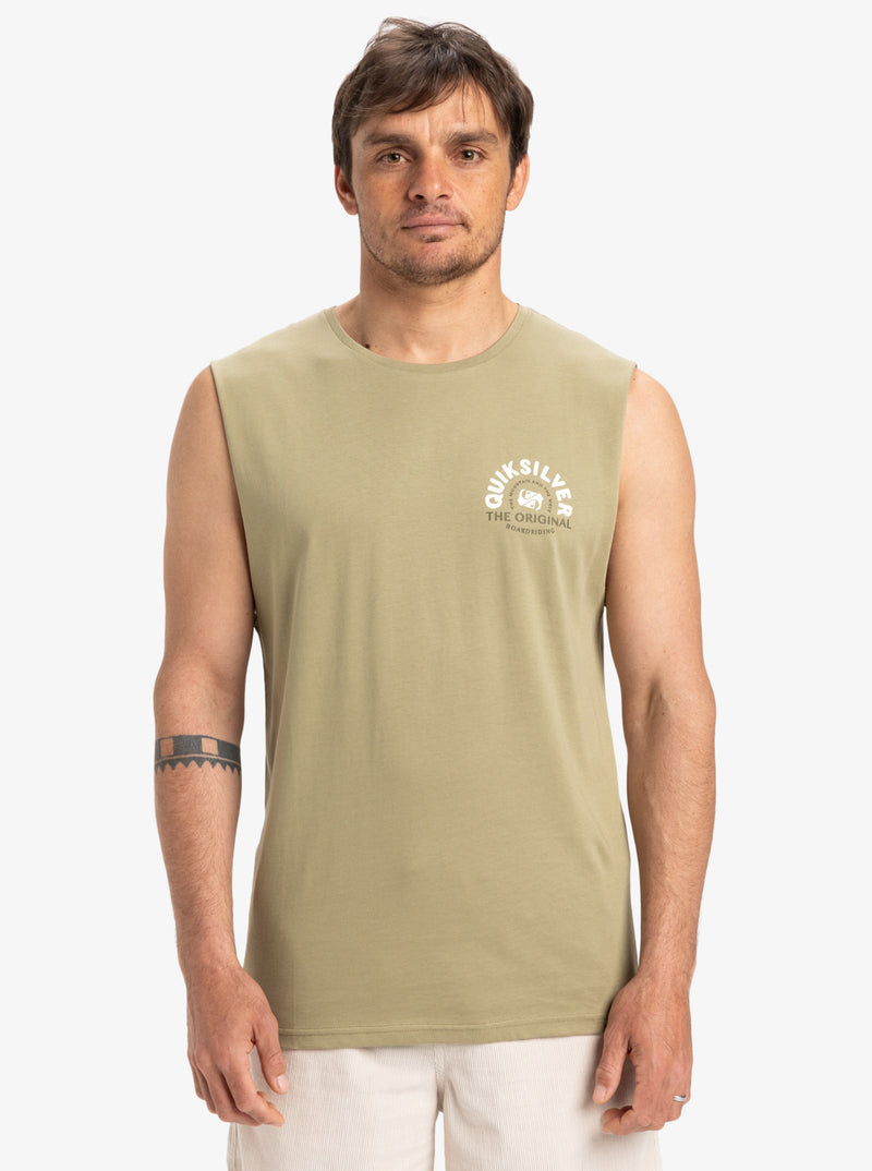 Load image into Gallery viewer, Quiksilver Men&#39;s Ev Summer Road Muscle Tank Aloe EQYZT08029_TMZ0
