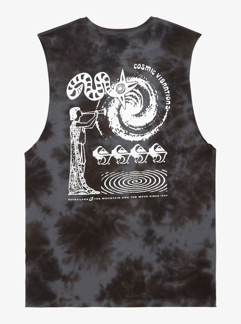 Load image into Gallery viewer, Quiksilver Men&#39;s Td Cosmic Vibrations Muscle Tank Top Black EQYZT08030-KVJ0
