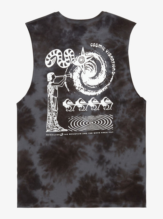 Quiksilver Men's Td Cosmic Vibrations Muscle Tank Top Black EQYZT08030-KVJ0
