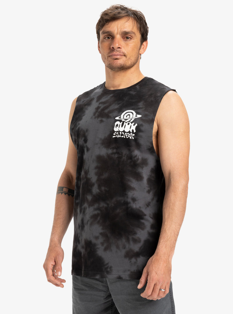 Load image into Gallery viewer, Quiksilver Men&#39;s Td Cosmic Vibrations Muscle Tank Top Black EQYZT08030-KVJ0
