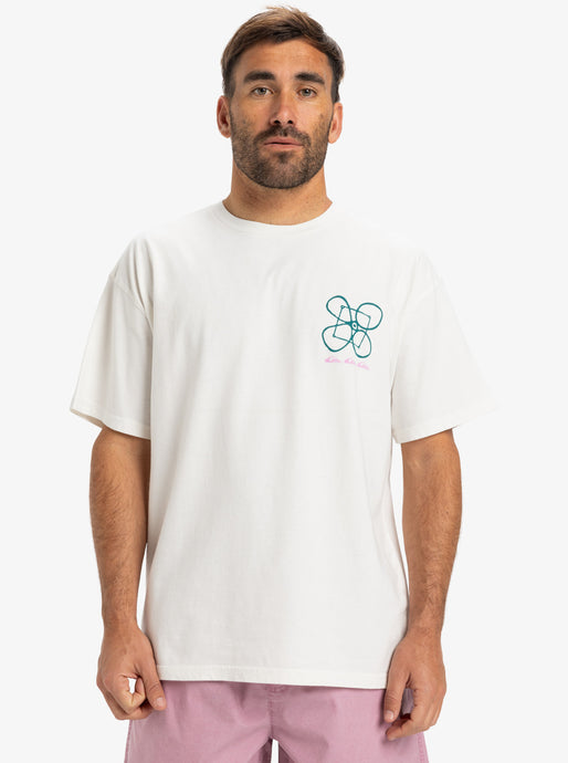 Quiksilver Men's Outside Inside Short Sleeves T-Shirt Snow White EQYZT08032-WBK0