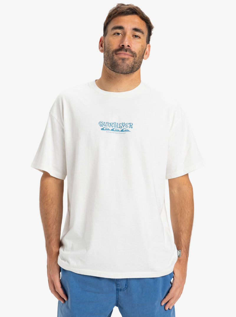Load image into Gallery viewer, Quiksilver Men&#39;s Tree Connection Short Sleeves T-Shirt Snow White EQYZT08034_WBK0
