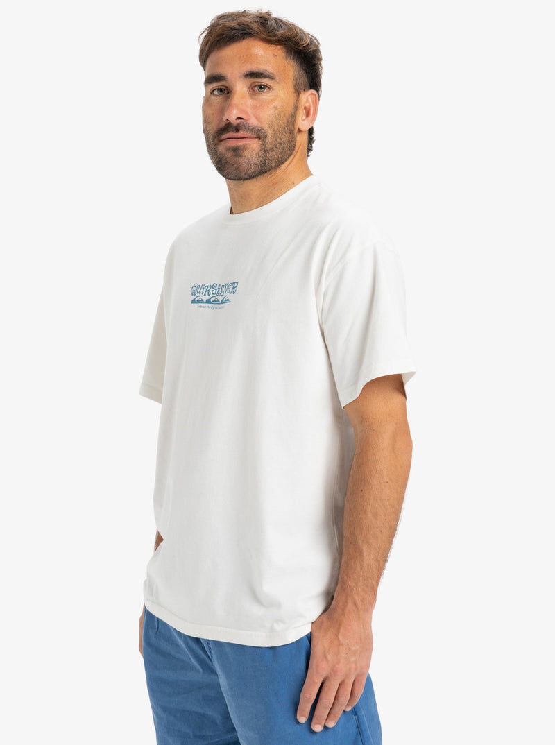 Load image into Gallery viewer, Quiksilver Men&#39;s Tree Connection Short Sleeves T-Shirt Snow White EQYZT08034_WBK0

