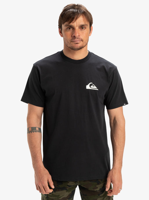 Quiksilver Men's Ev Mini Logo Short Sleeves T-Shirt Black EQYZT08042_KVJ0