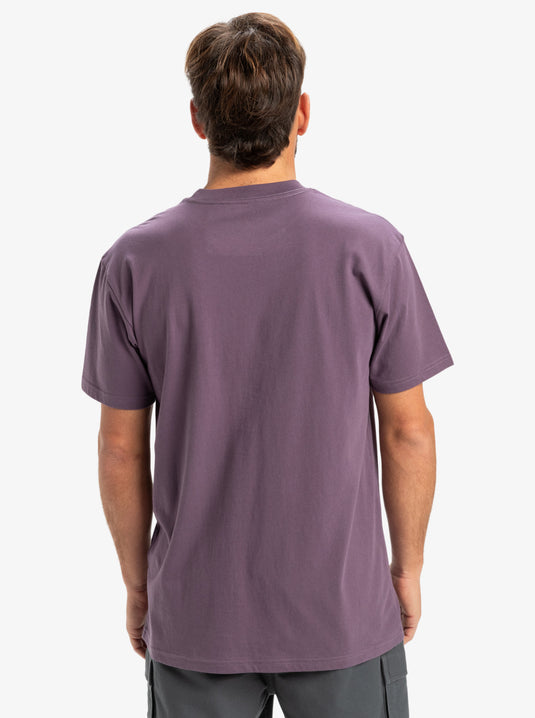 Quiksilver Men's Ev Mini Logo Short Sleeves T-Shirt Vintage Violet EQYZT08042_PQC0