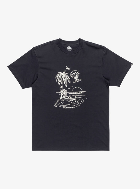 Quiksilver Men's Ev Tuned Out T-Shirt Dark Navy EQYZT08044-KTP0