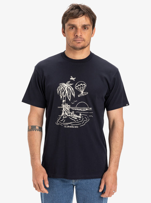 Quiksilver Men's Ev Tuned Out T-Shirt Dark Navy EQYZT08044-KTP0