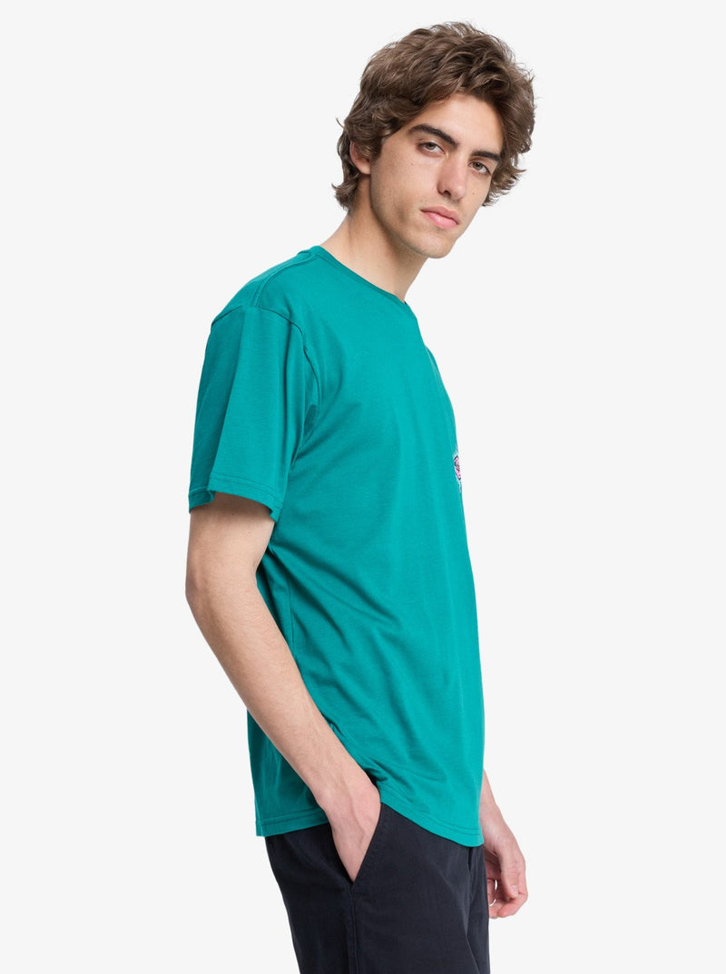 Load image into Gallery viewer, Quiksilver Men&#39;s Ev Beach Blast T-Shirt Teal Green EQYZT08046-BSJ0

