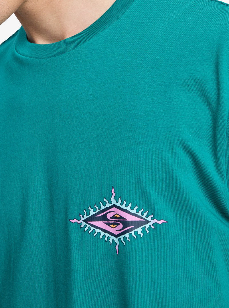 Load image into Gallery viewer, Quiksilver Men&#39;s Ev Beach Blast T-Shirt Teal Green EQYZT08046-BSJ0
