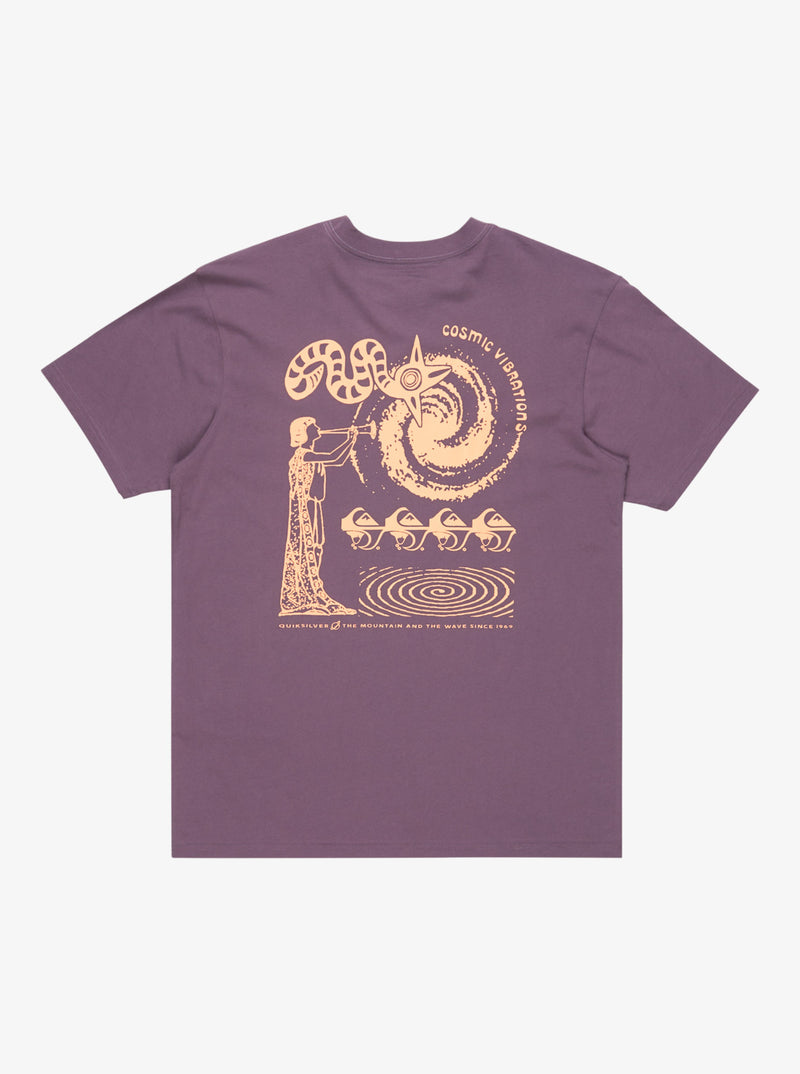 Load image into Gallery viewer, Quiksilver Men&#39;s Ev Cosmic Vibration Short Sleeves T-Shirt Vintage Violet EQYZT08053-PQC0
