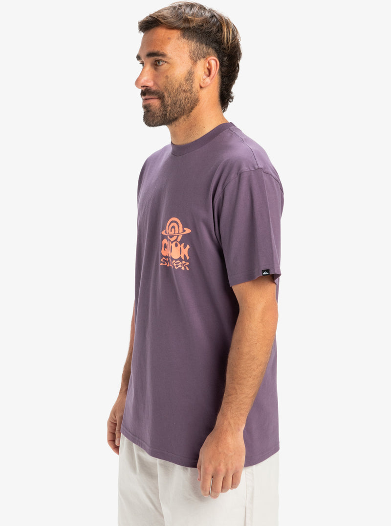Load image into Gallery viewer, Quiksilver Men&#39;s Ev Cosmic Vibration Short Sleeves T-Shirt Vintage Violet EQYZT08053-PQC0
