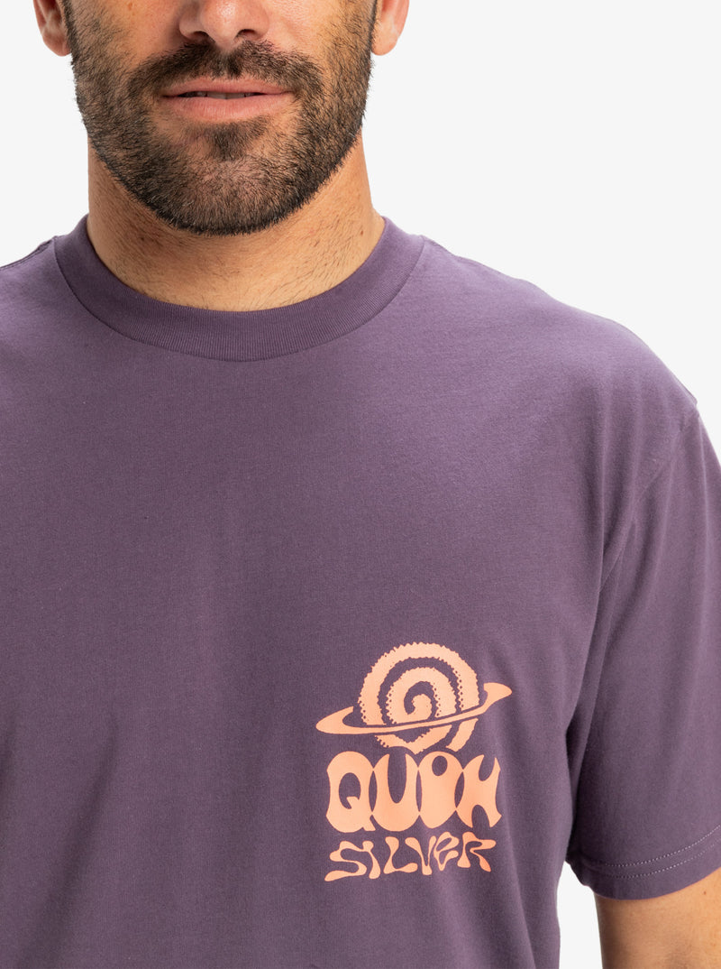 Load image into Gallery viewer, Quiksilver Men&#39;s Ev Cosmic Vibration Short Sleeves T-Shirt Vintage Violet EQYZT08053-PQC0
