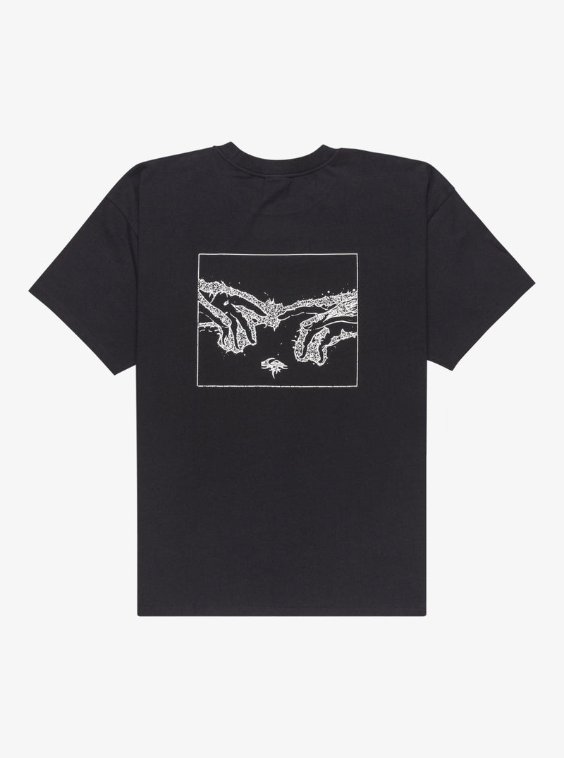 Load image into Gallery viewer, Quiksilver Men&#39;s Electric Connection Short Sleeve T-Shirt Black EQYZT08165_KVJ0
