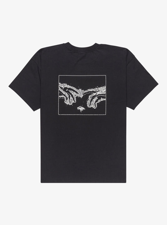 Quiksilver Men's Electric Connection Short Sleeve T-Shirt Black EQYZT08165_KVJ0