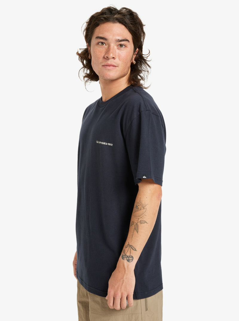 Load image into Gallery viewer, Quiksilver Men&#39;s Ev Desert Waves Short Sleeve T-Shirt Dark Navy EQYZT08183_KTP0

