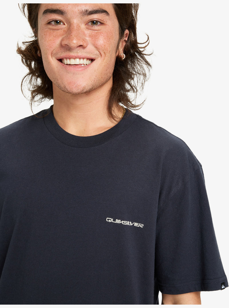 Load image into Gallery viewer, Quiksilver Men&#39;s Ev Desert Waves Short Sleeve T-Shirt Dark Navy EQYZT08183_KTP0
