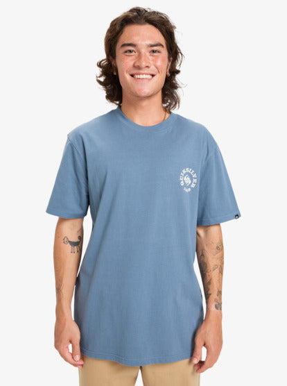 Quiksilver Men's Ev Summer Salt T-Shirt China Blue EQYZT08184-BND0