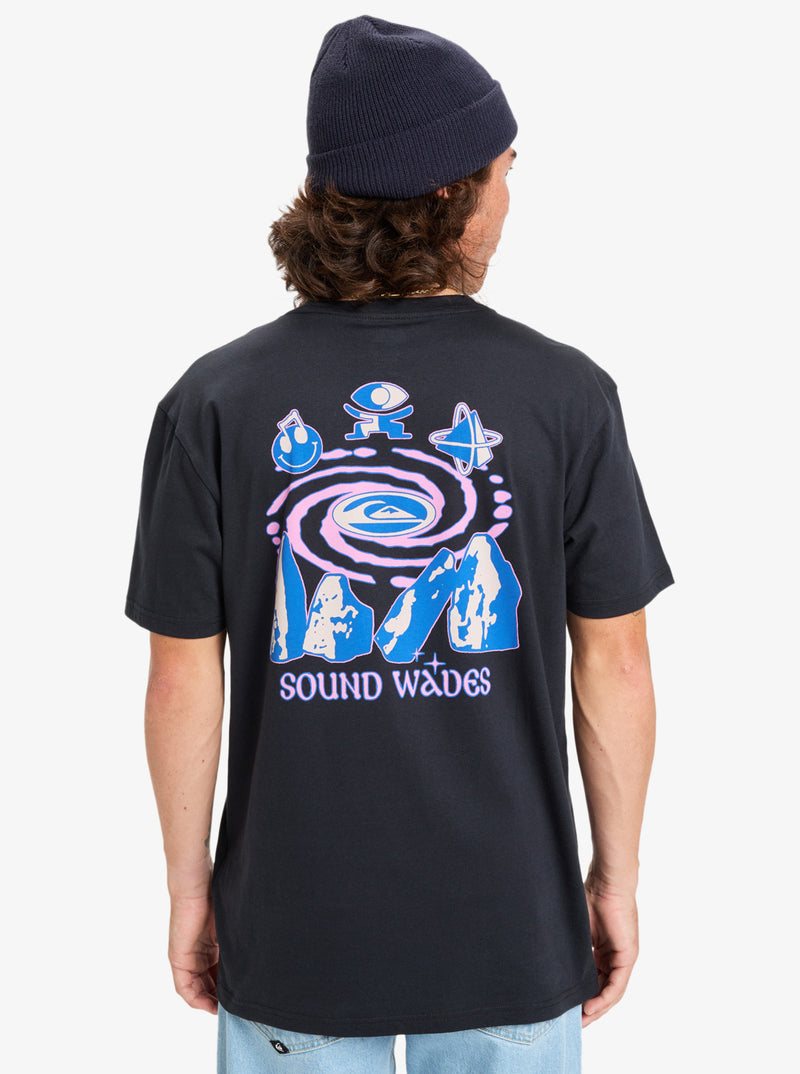 Load image into Gallery viewer, Quiksilver Men&#39;s Ev Waves Festival Short Sleeve T-Shirt Black EQYZT08186_KVJ0
