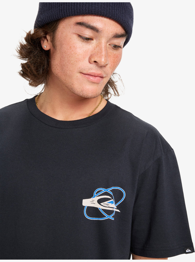 Load image into Gallery viewer, Quiksilver Men&#39;s Ev Waves Festival Short Sleeve T-Shirt Black EQYZT08186_KVJ0
