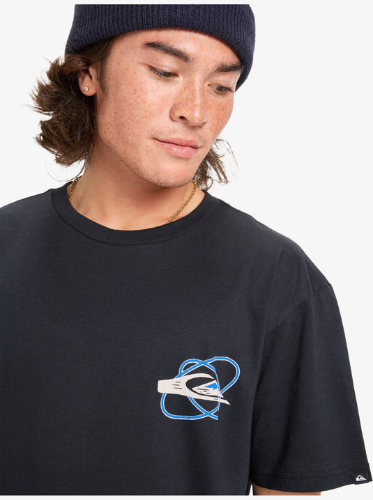 Quiksilver Men's Ev Waves Festival Short Sleeve T-Shirt Black EQYZT08186_KVJ0