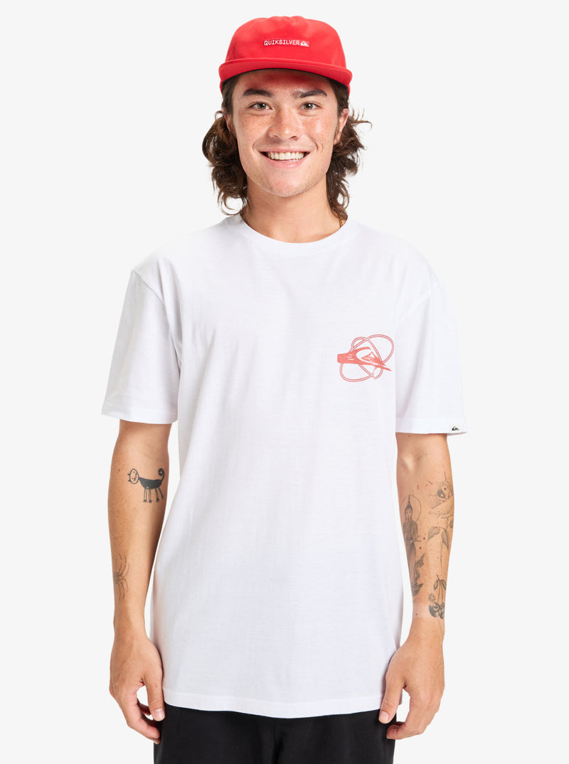 Load image into Gallery viewer, Quiksilver Men&#39;s Ev Waves Festival Short Sleeve T-Shirt White EQYZT08186_WBB0
