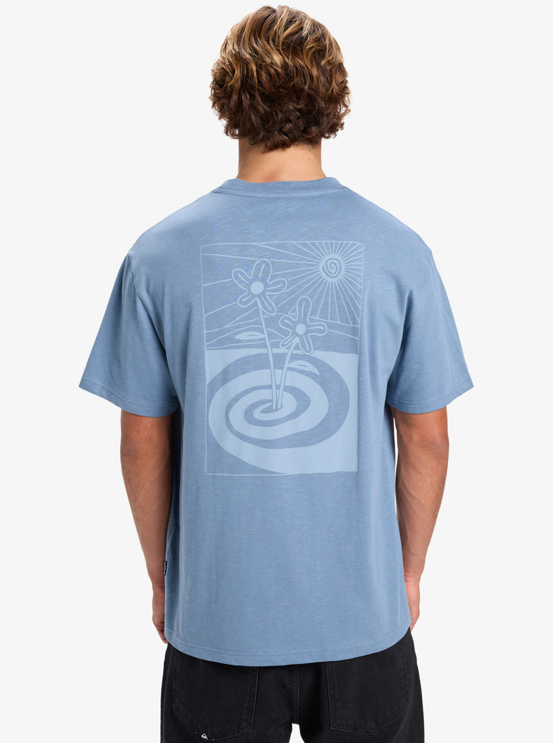 Load image into Gallery viewer, Quiksilver Men&#39;s Cl Skipping Stones T-Shirt China Blue EQYZT08195-BND0
