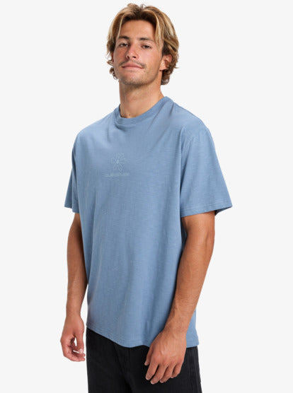 Quiksilver Men's Cl Skipping Stones T-Shirt China Blue EQYZT08195-BND0