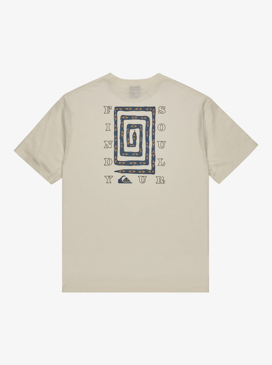Quyiksilver Men's Cl Soul Maze T-Shirt Snow White EQYZT08196-WBK0
