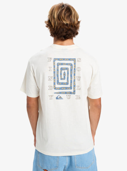 Quyiksilver Men's Cl Soul Maze T-Shirt Snow White EQYZT08196-WBK0