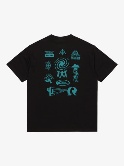 Load image into Gallery viewer, Quiksilver Men&#39;s Pto Welcome All Short Sleeve T-Shirt Black EQYZT08199_KVJ0
