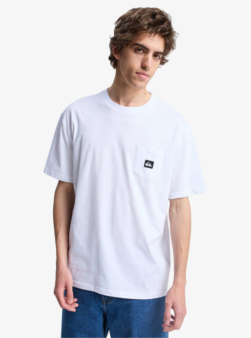 Quiksilver Men's Salt Water Pocket Short Sleeve T-Shirt White EQYZT08205_WBB0