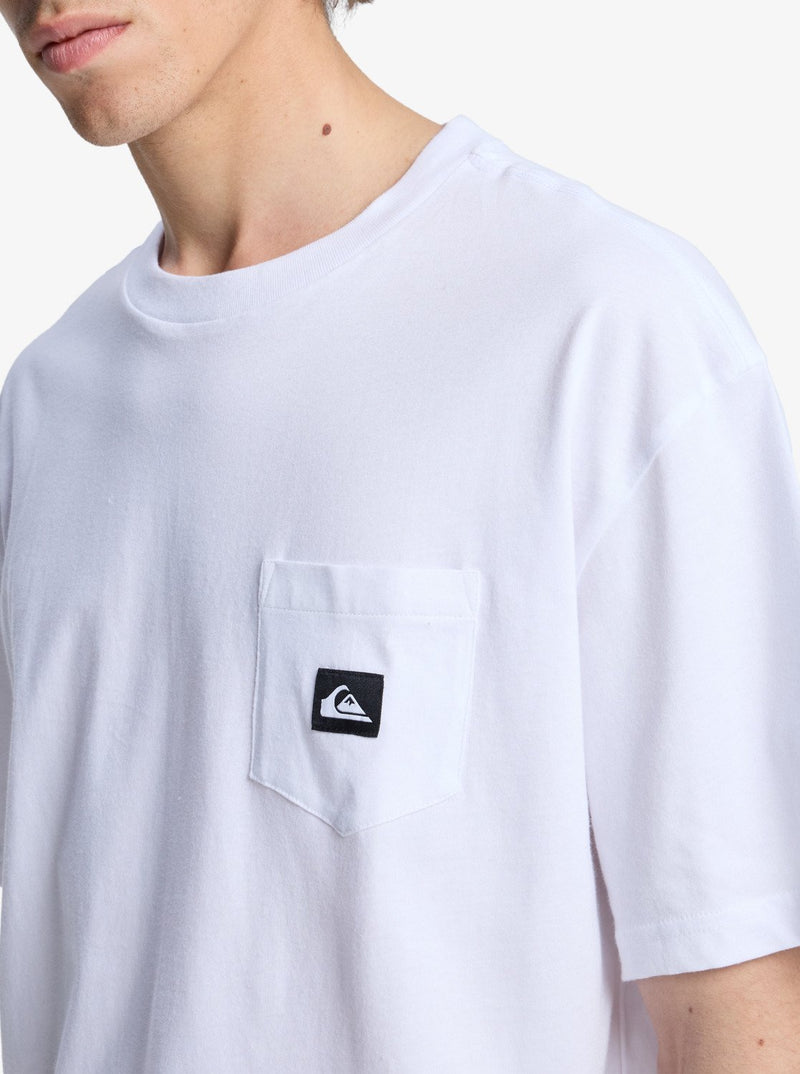 Load image into Gallery viewer, Quiksilver Men&#39;s Salt Water Pocket Short Sleeve T-Shirt White EQYZT08205_WBB0
