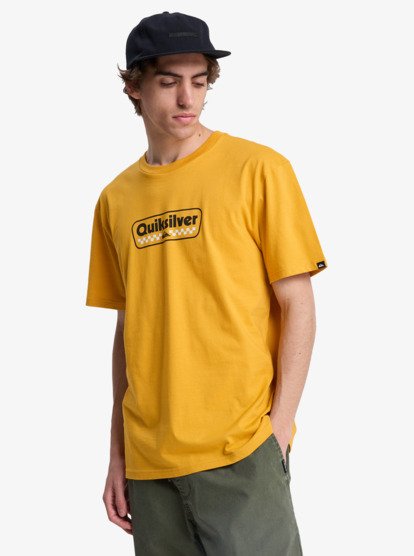 Load image into Gallery viewer, Quiksilver Men's Ev Starting Grid T-Shirt Mineral Yellow EQYZT08288-YKM0
