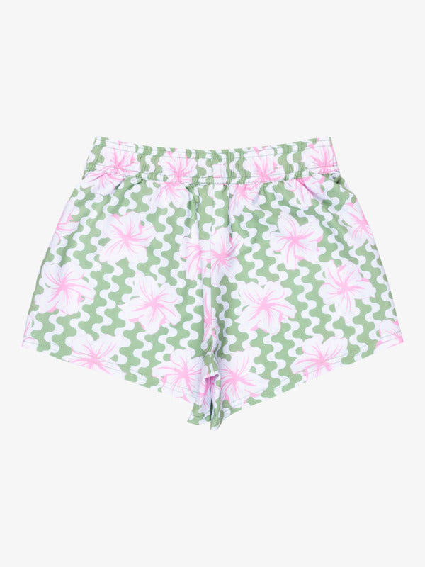 Load image into Gallery viewer, Roxy Kids&#39; Party Waves Girls Boardshorts (6-16 Years) Basil Party Waves Rg ERGBS03125-GHZ6
