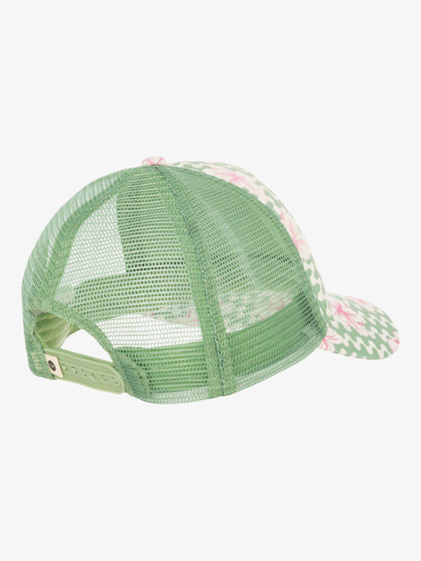 Load image into Gallery viewer, Roxy Kids&#39; Honey Cococnut Trucker Cap Basil Party Waves Rg ERGHA03349_GHZ6
