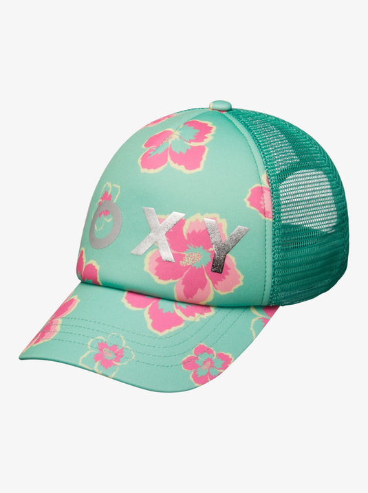 Roxy Kids' Honey Coconut Trucker Cap Katydid Tropicool ERGHA03367-GHM6