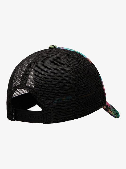 Roxy Kids' Honey Coconut Trucker Cap Anthracite Aquarella Active Rg ERGHA03367-XMGB