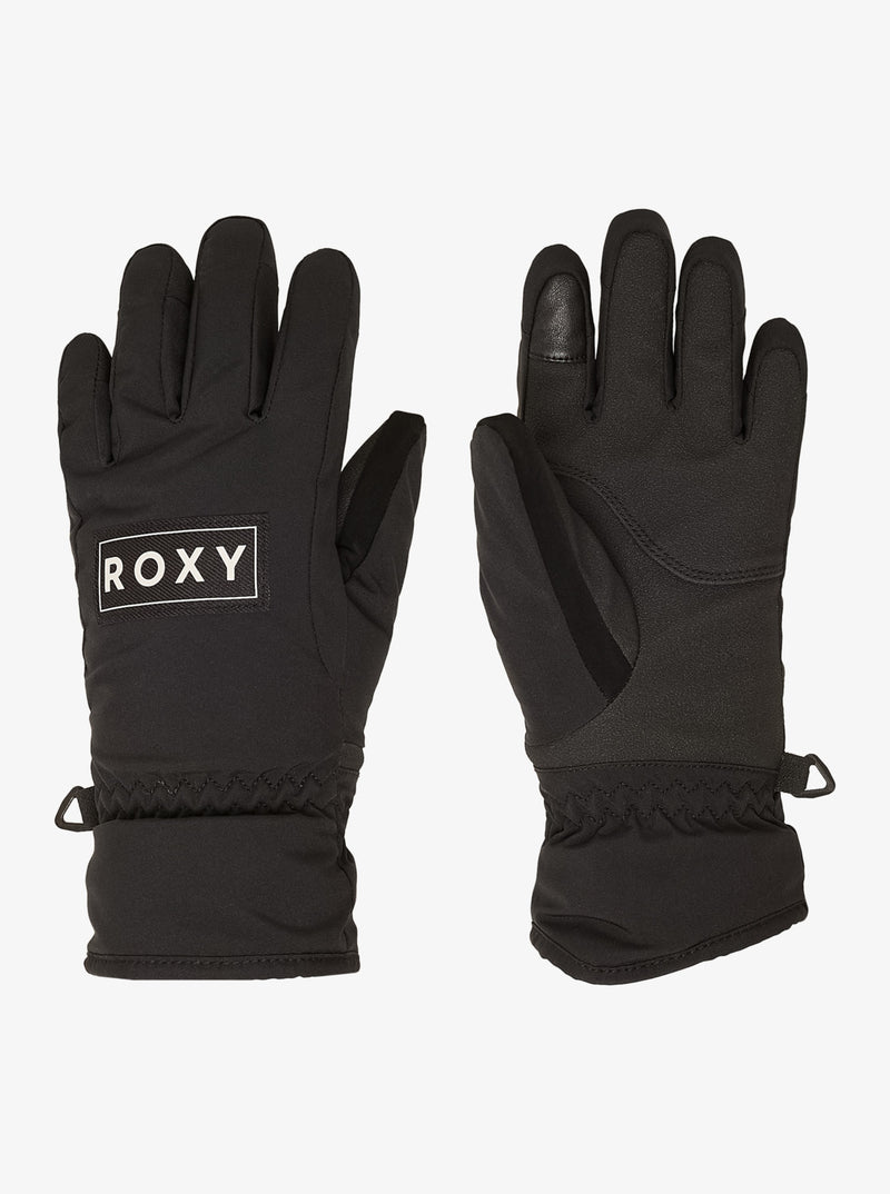 Load image into Gallery viewer, Roxy Kids&#39; Freshfield Girl Snow Gloves True Black ERGHN03047-KVJ0
