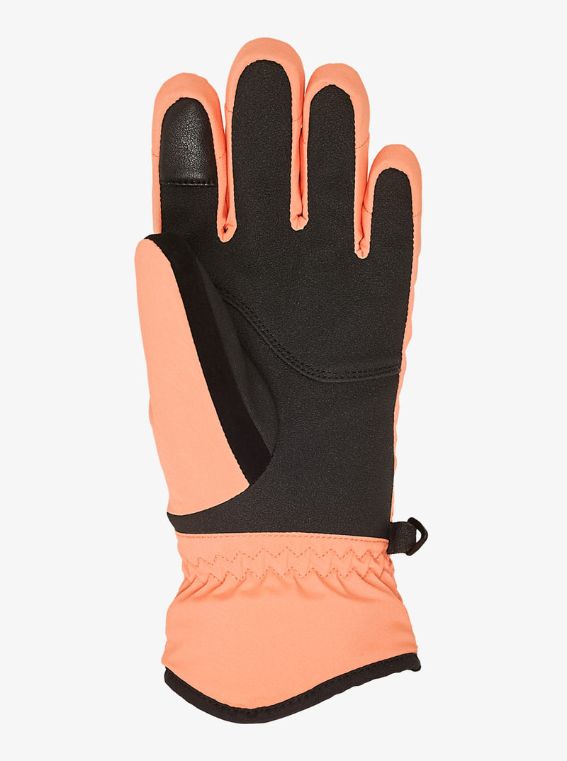 Load image into Gallery viewer, Roxy Kids&#39; Freshfield Girl Snow Gloves Coral Chic ERGHN03047-NKN0
