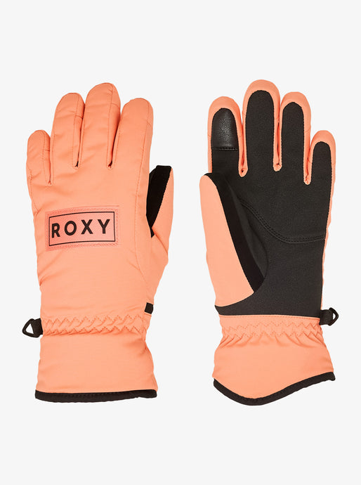 Roxy Kids' Freshfield Girl Snow Gloves Coral Chic ERGHN03047-NKN0