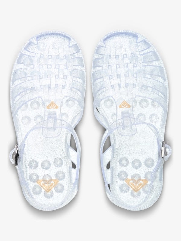 Load image into Gallery viewer, Roxy Kids' Rg The Croisette Sandals Silver ERGL100011-SIL
