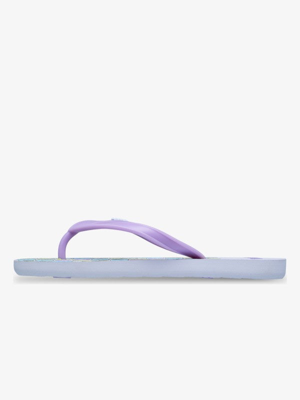 Load image into Gallery viewer, Roxy Kid's Viva Stamp Flip Flops Purple ERGL100014-PUR
