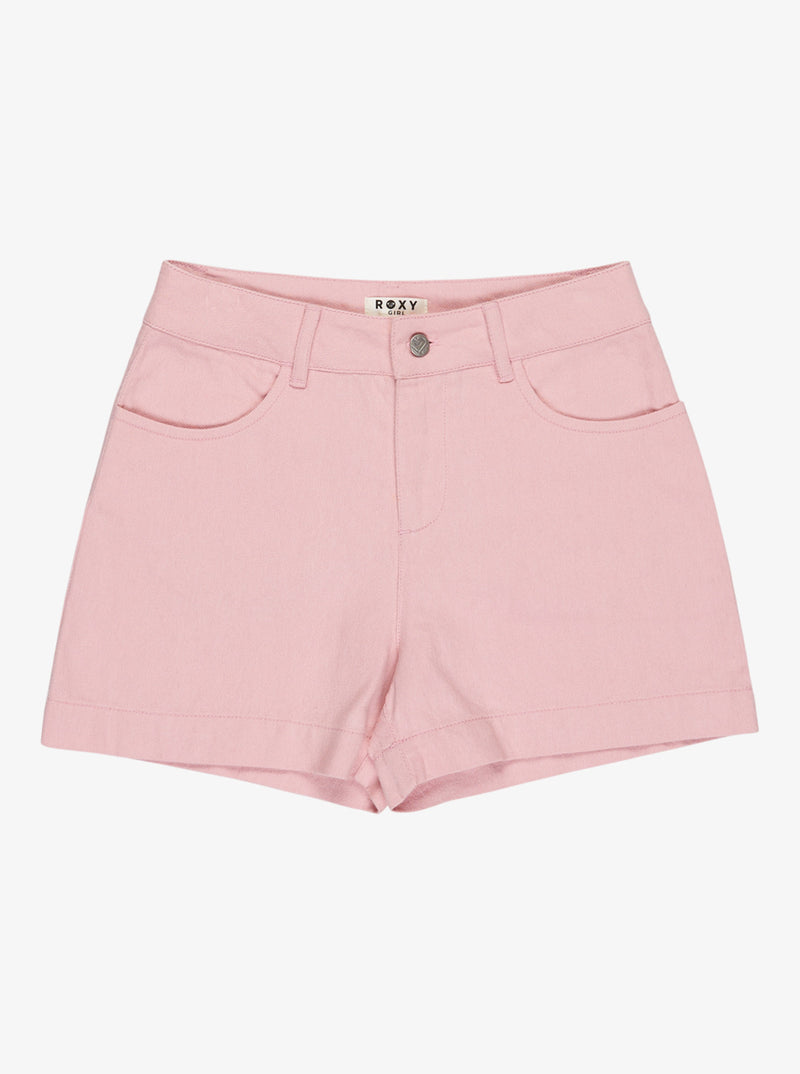 Load image into Gallery viewer, Roxy Kids&#39; Honey Sunkissed Girls Shorts (4-16 Years) Bleached Mauve ERGNS03188-MZE0
