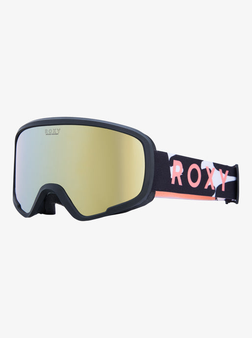 Roxy Kids' Missy Ski/Snowboard Goggles Big Flowers/Clux Ml Lt Orange S3 ERGTG03026-KVM0