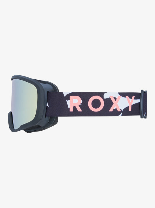 Roxy Kids' Missy Ski/Snowboard Goggles Big Flowers/Clux Ml Lt Orange S3 ERGTG03026-KVM0