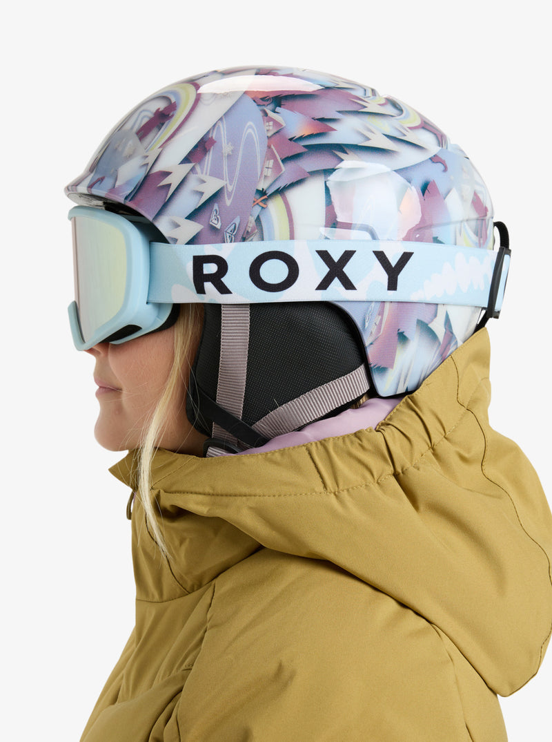 Load image into Gallery viewer, Roxy Kids&#39; Missy Ski/Snowboard Goggles Big Flowers/Clux Ml Lt Blue S3 ERGTG03026-BDF0
